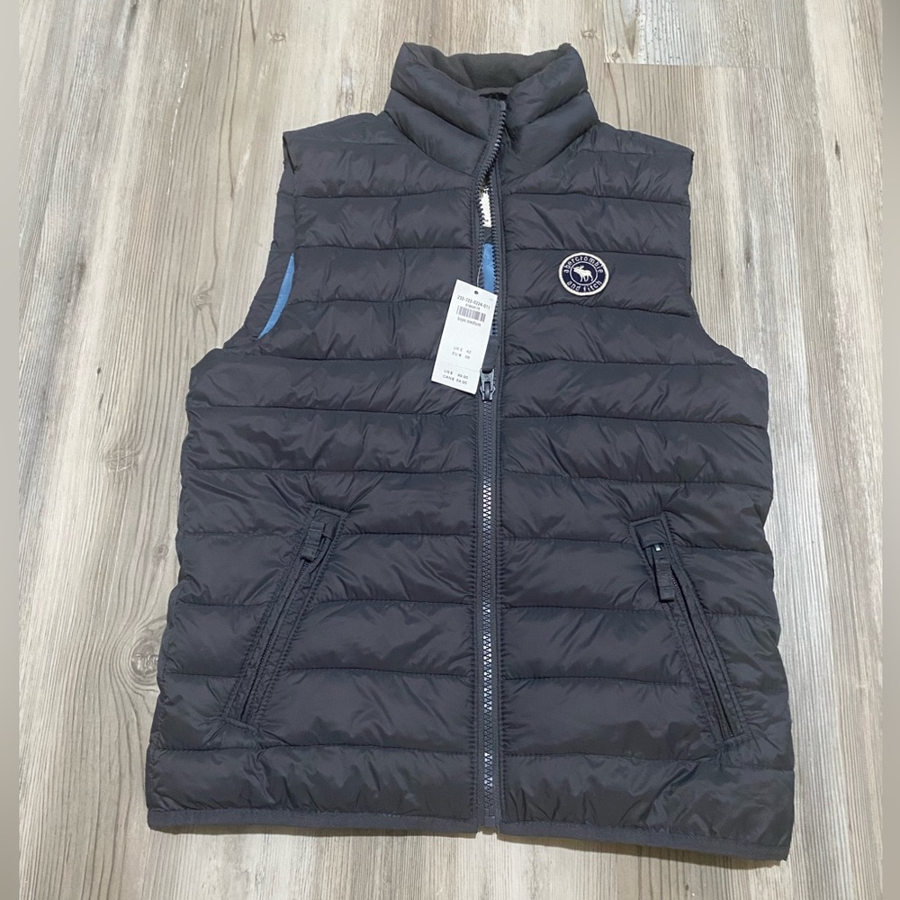 KIDS Abercombie navy blue sleeveless jacket / vest